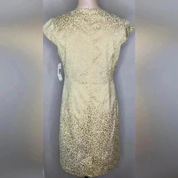 Pendleton Womens Gold Cream NWT New Dress Size 8 Retail $240 - Picture 3 of 11